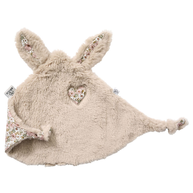 Bbco - plat lapin beige fourrure liberty coeur 30 cm 